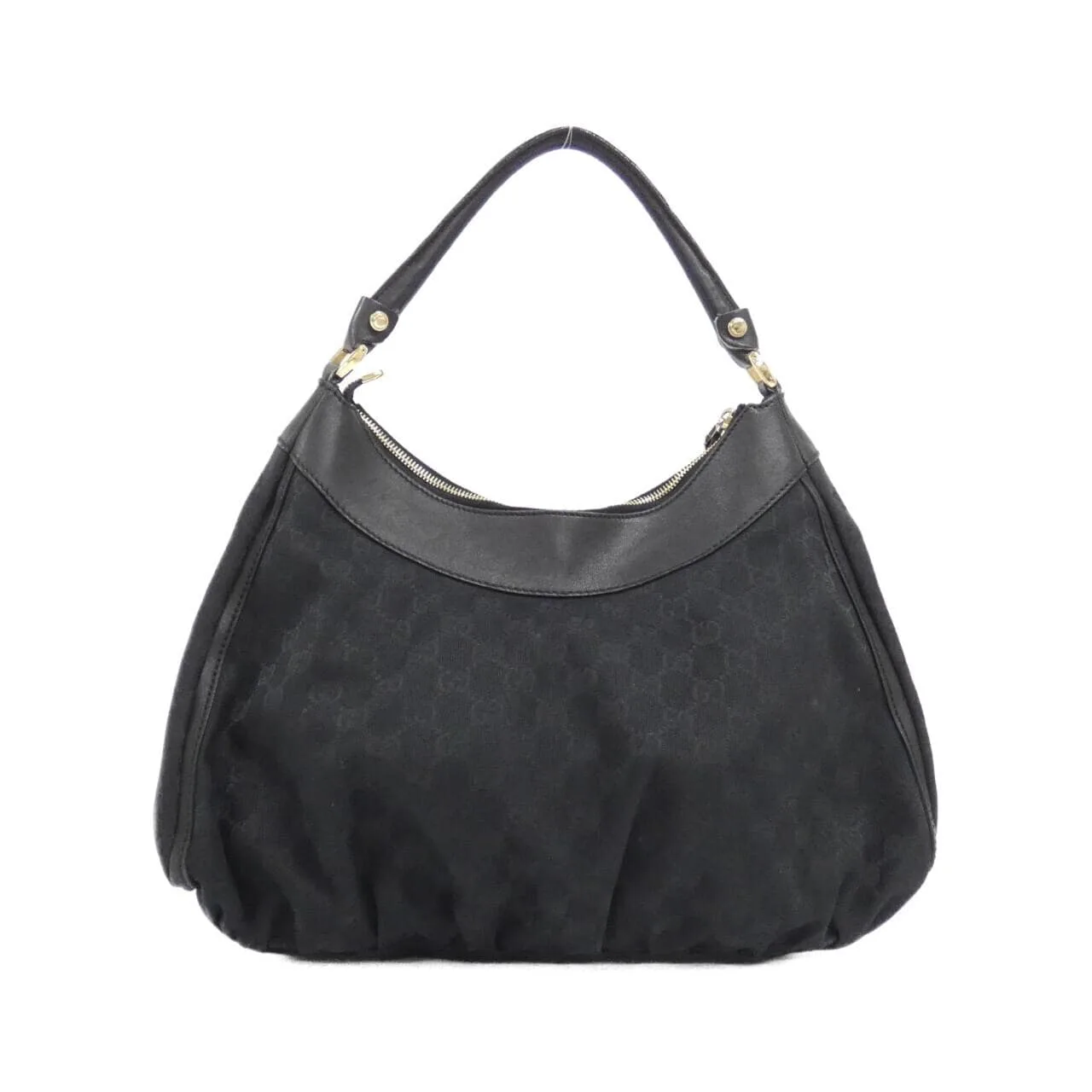 GUCCI 189833 肩背包 帆布 黑色 帆布 中古品A - 縮圖 2