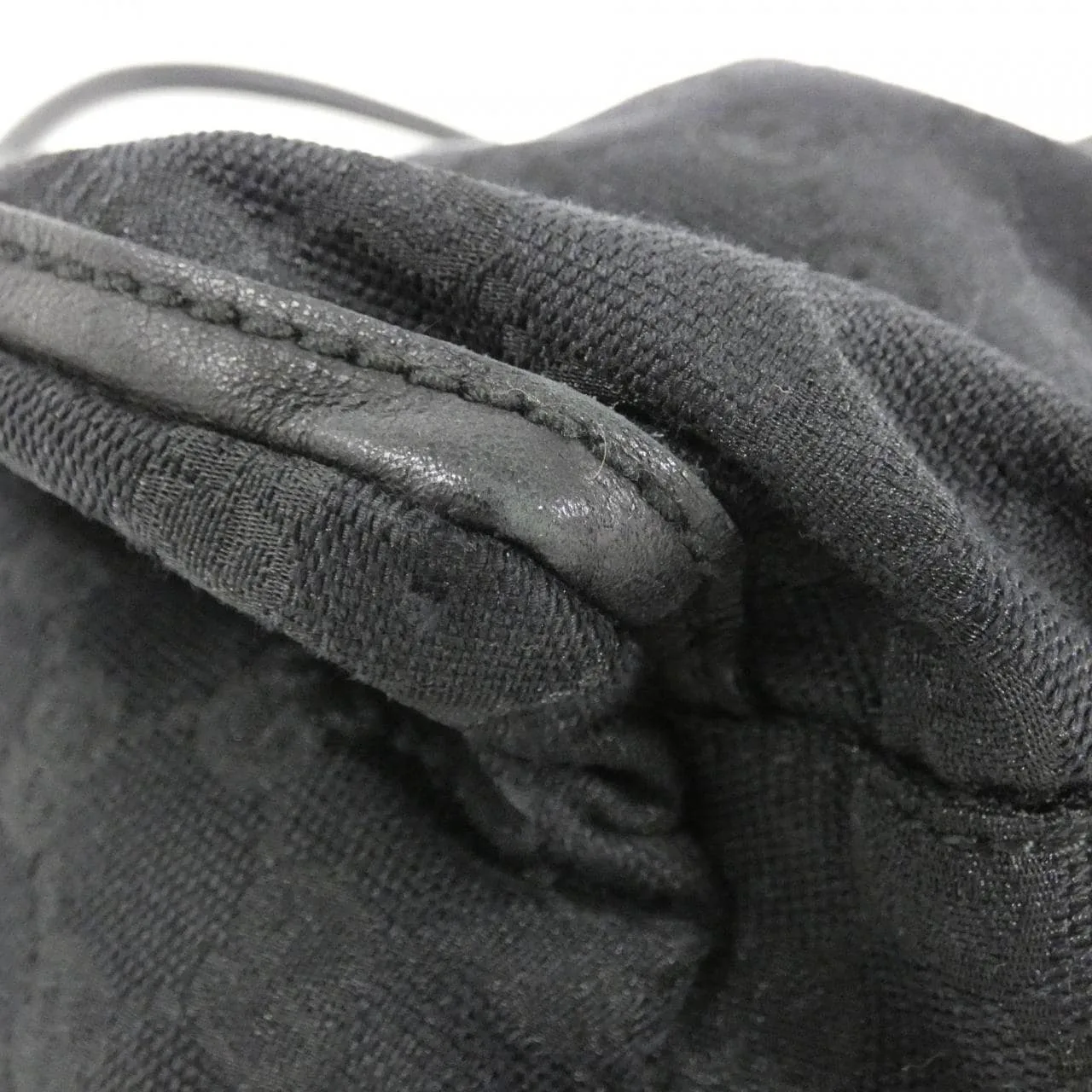 GUCCI 189833 肩背包 帆布 黑色 帆布 中古品A - 縮圖 3