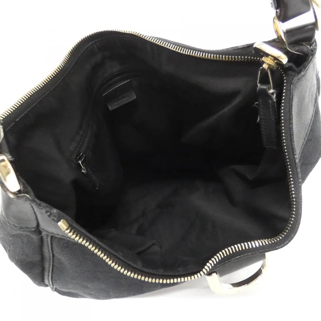 GUCCI 189833 肩背包 帆布 黑色 帆布 中古品A - 縮圖 8