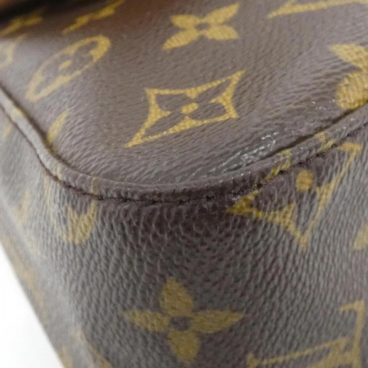 LOUIS VUITTON Looping M51147 Shoulder Monogram 黑色 Monogram 中古品B - 縮圖 3
