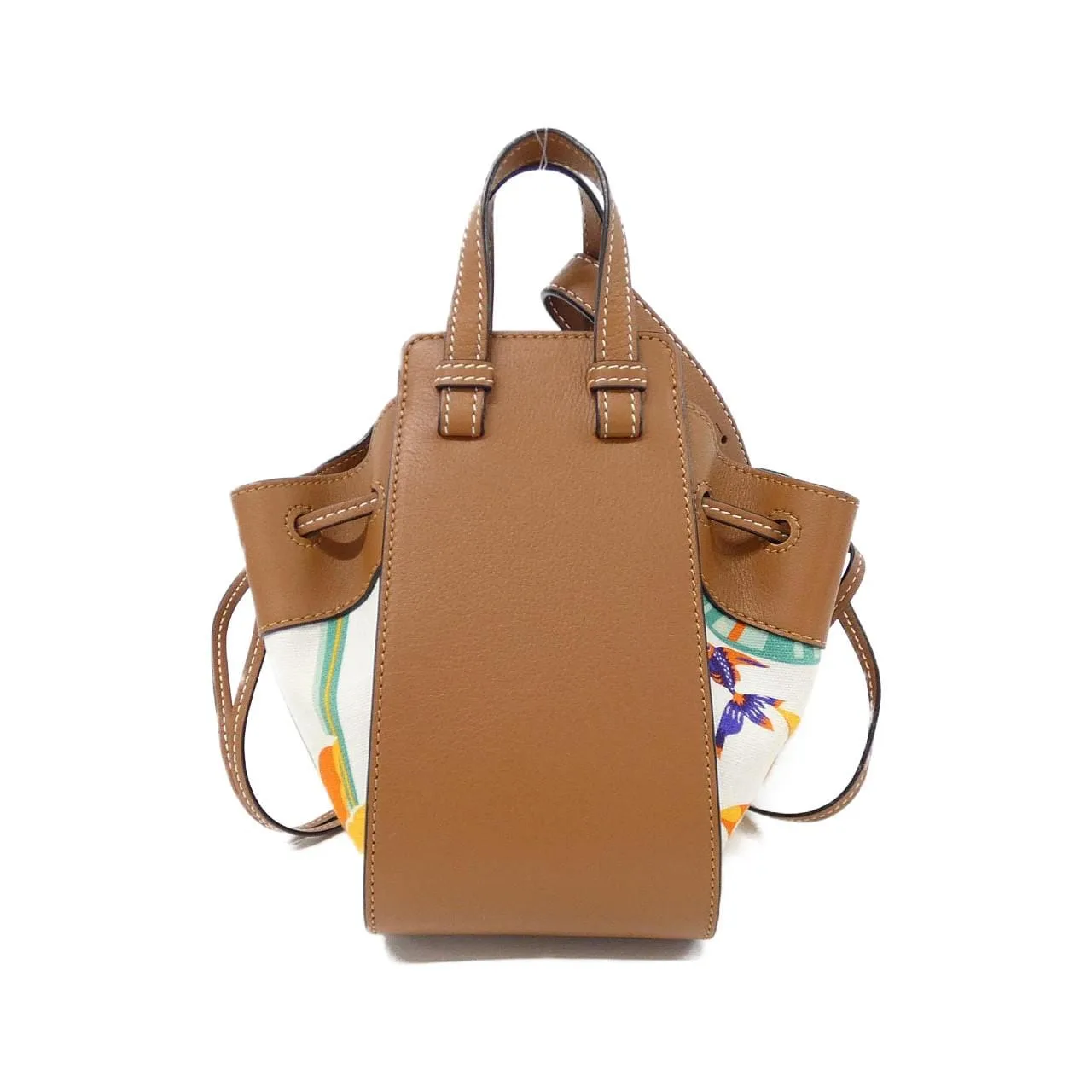 LOEWE Hammock 328 72 V07 Shoulder Canvas 白色 帆布 中古品A - 縮圖 2