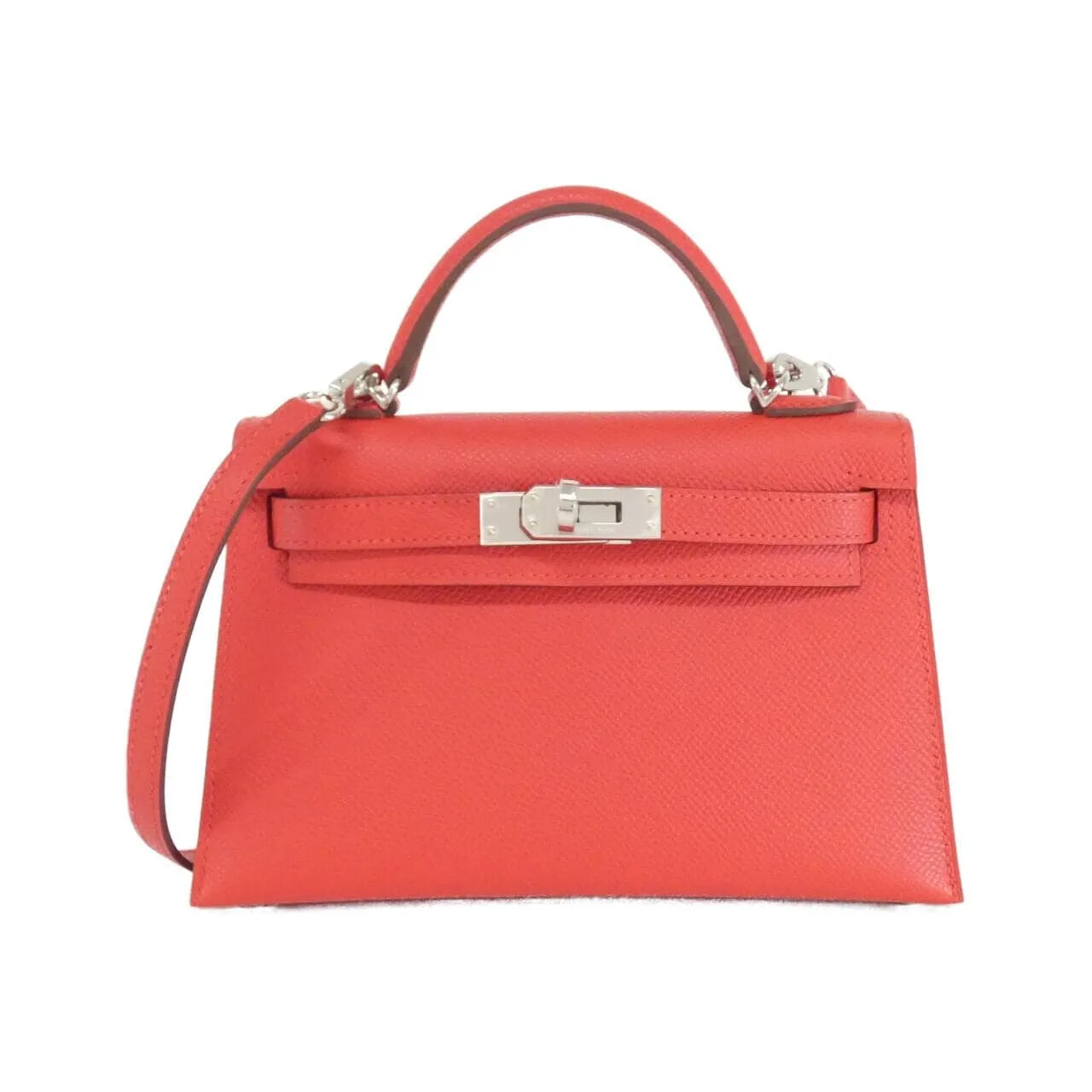 HERMES Kelly 071302CK Handbag Epsom Rouge