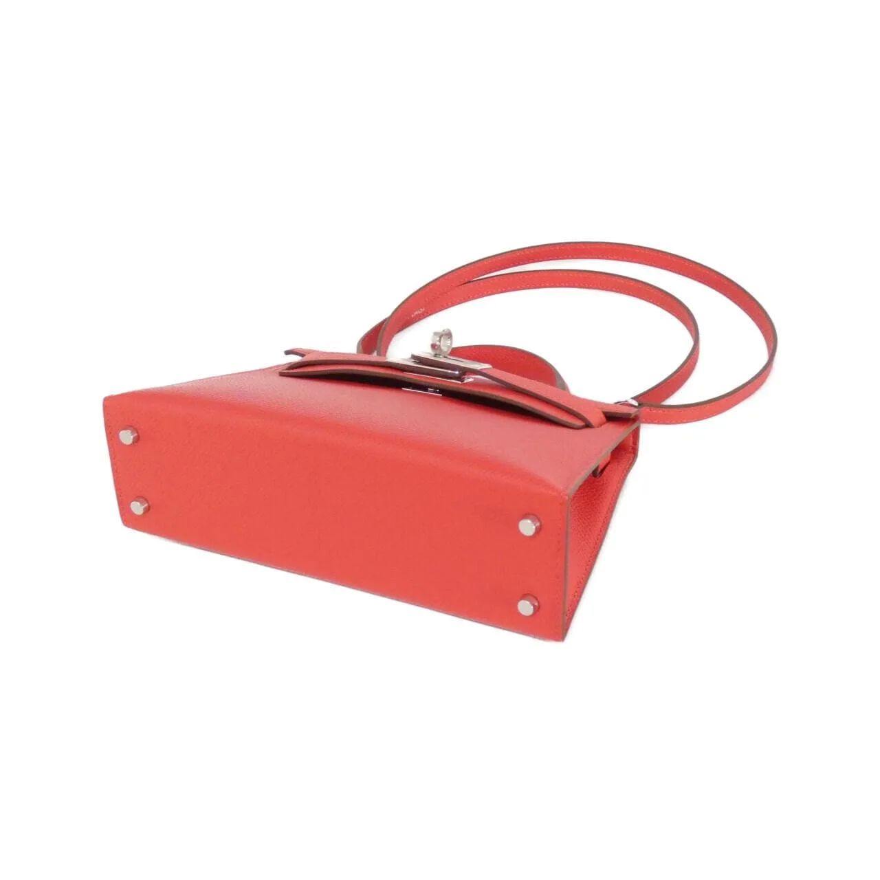 HERMES Kelly 071302CK Handbag Epsom Rouge Epsom Leather Unused - Thumbnail 3