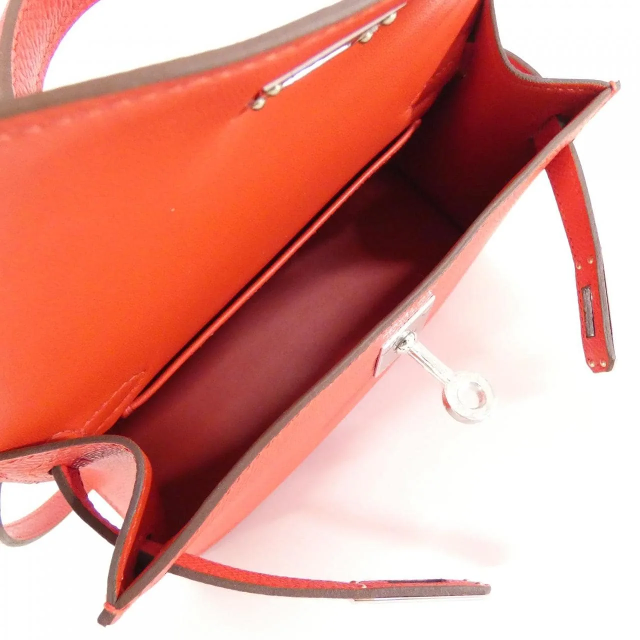 HERMES Kelly 071302CK Handbag Epsom Rouge Epsom Leather Unused - Thumbnail 5