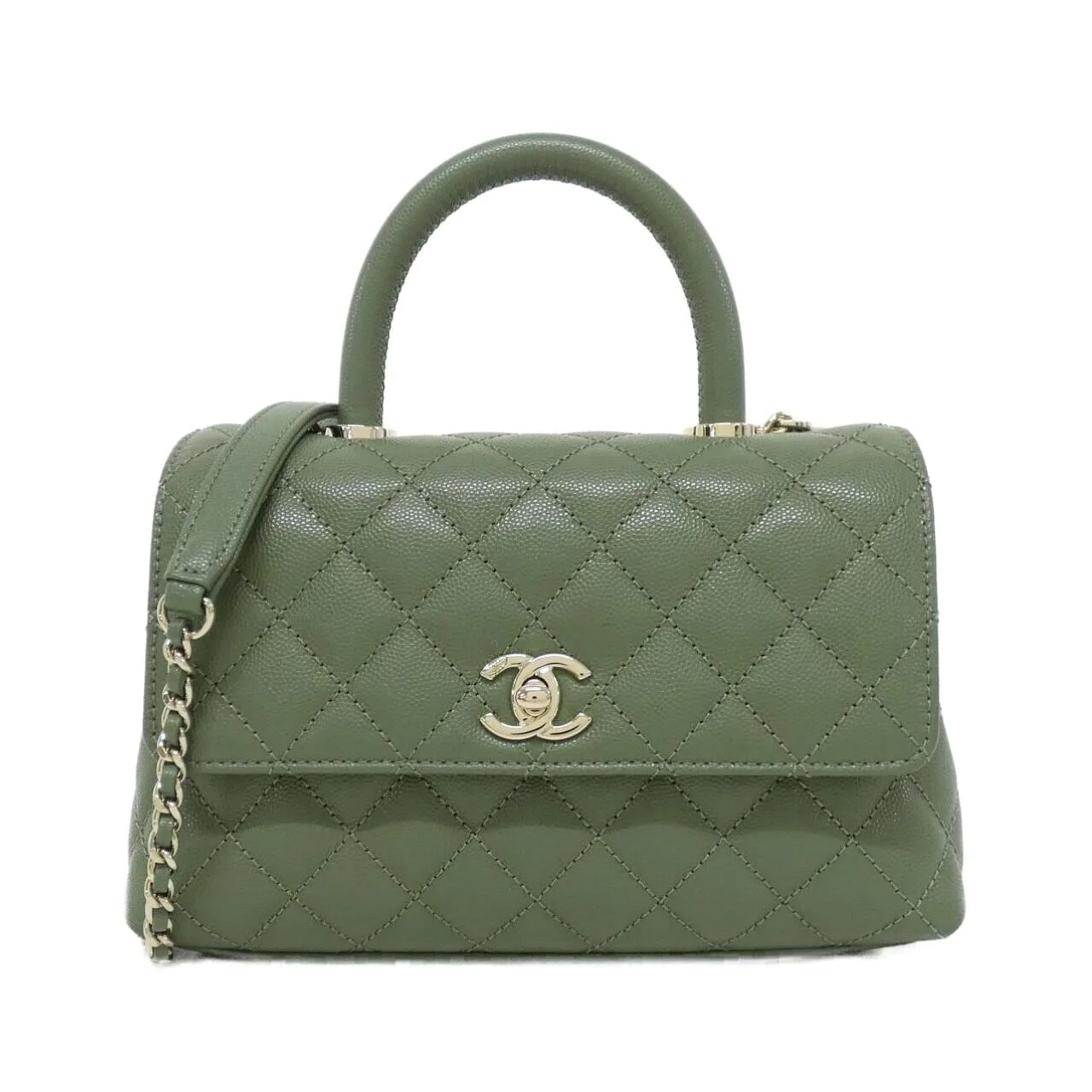 CHANEL Matelasse 92990 Handbag Grained Calfskin