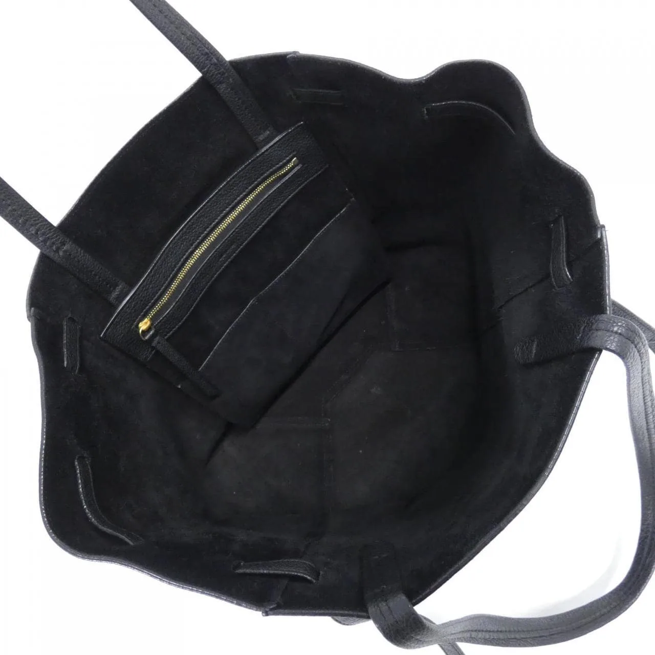 CELINE Cabas 189023TNI 手提包 黑色 中古品B - 縮圖 7