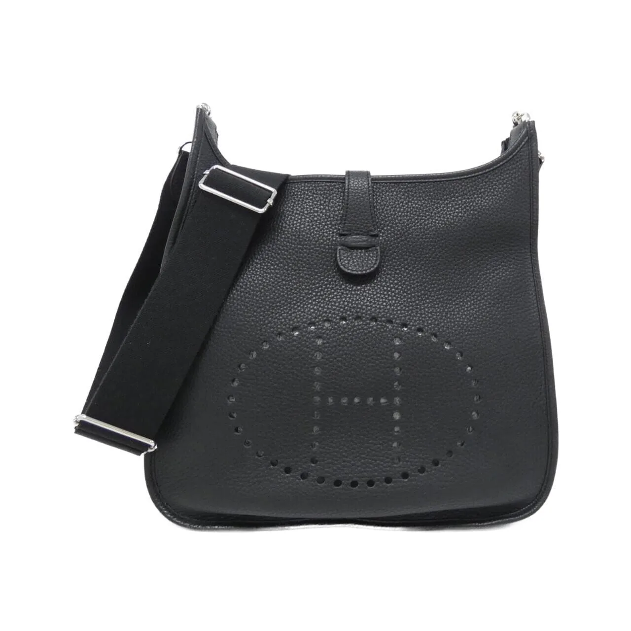 HERMES Evelyne 056275CK Shoulder Clemence Black