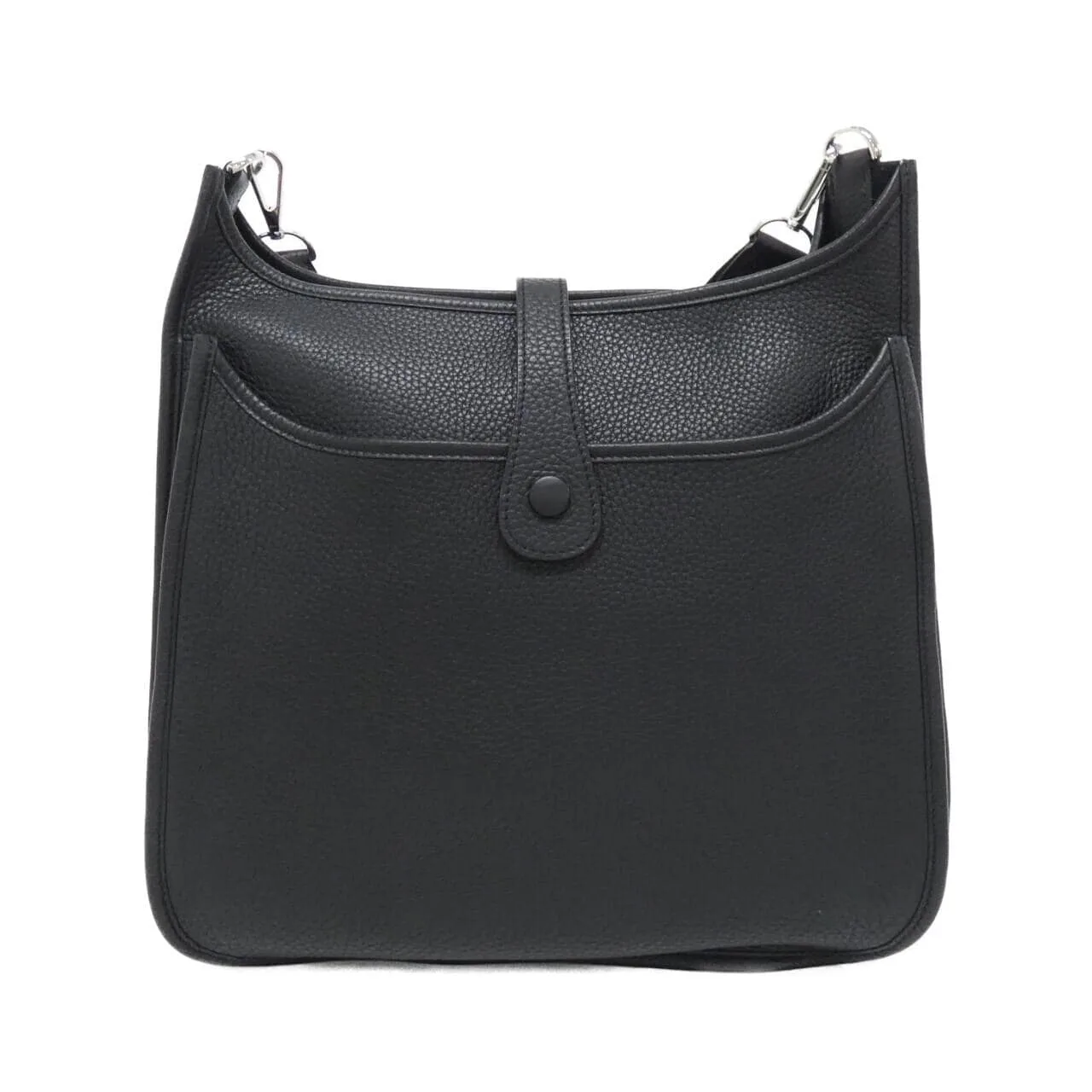 HERMES Evelyne 056275CK Shoulder Clemence Black Clemence Leather Rank A - Thumbnail 2