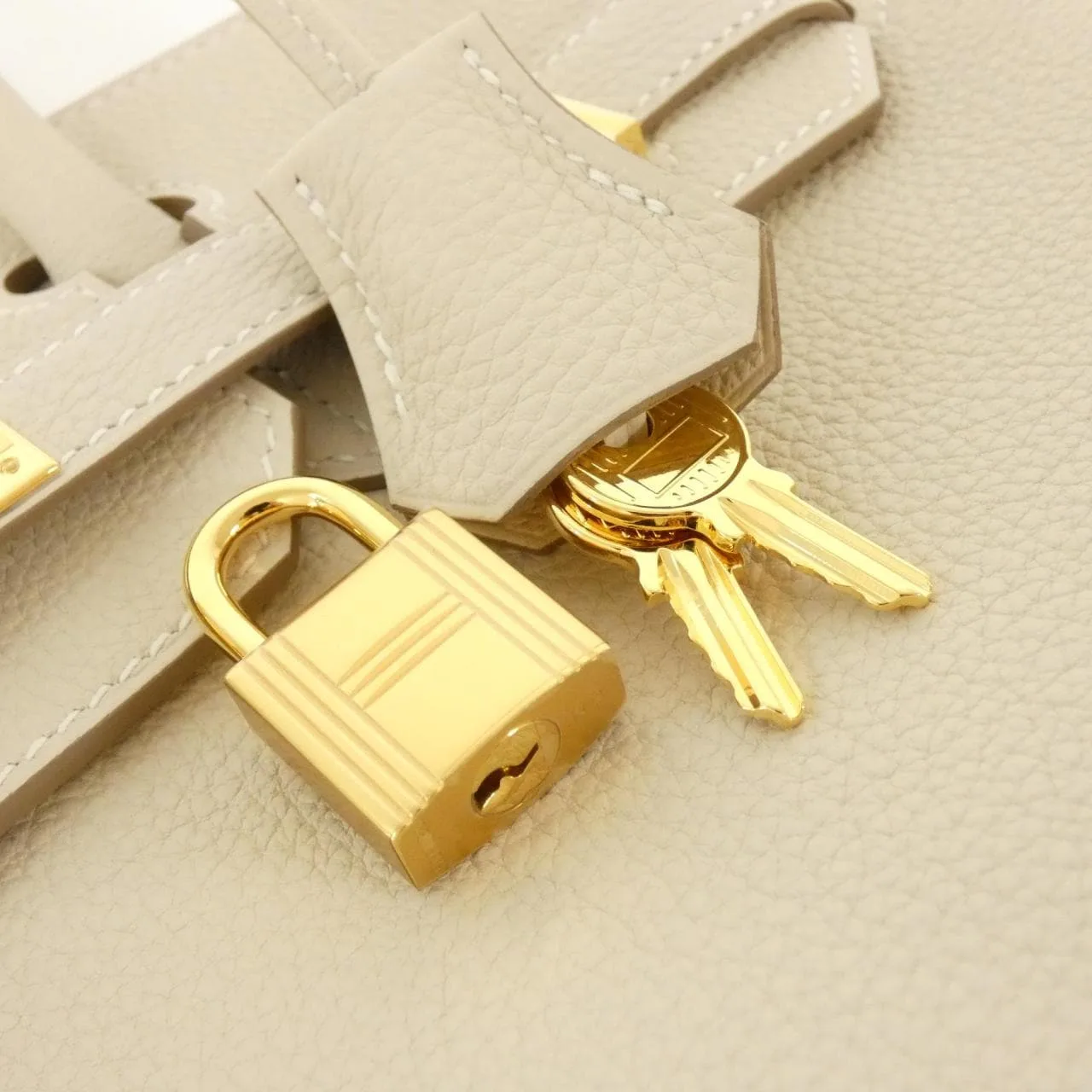 HERMES Birkin 027633CC Handbag Togo Black Togo Leather Rank A - Thumbnail 4