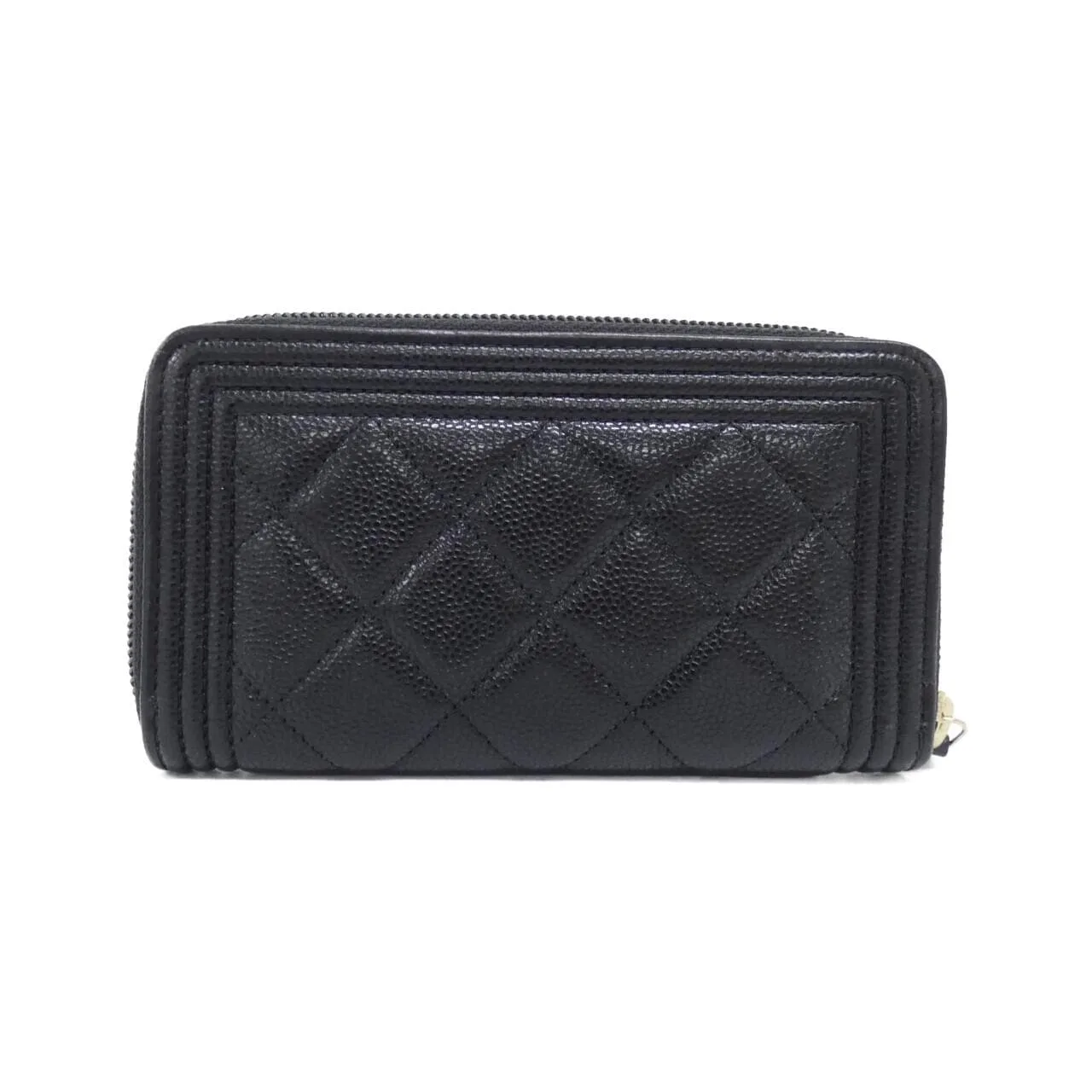 CHANEL Boy Chanel 80566 銀包 荔枝紋牛皮 黑色 荔枝紋牛皮 中古品A - 縮圖 2