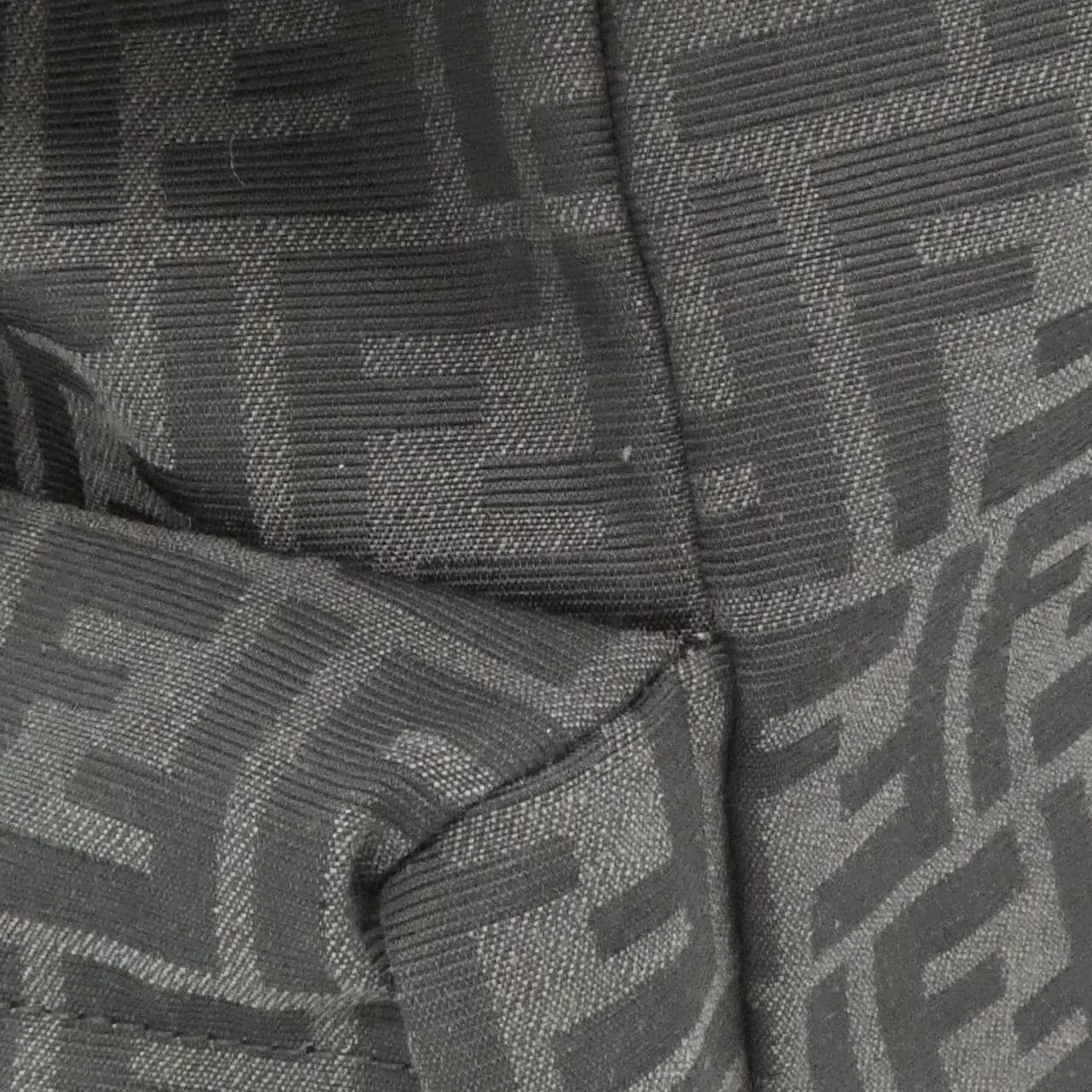 FENDI 7VZ066 AG0M Backpack Cotton Black Cotton Rank A - Thumbnail 5