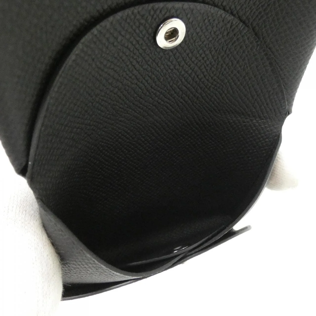HERMES 083035CK Coin Case Epsom 黑色 Epsom 皮 中古品A - 縮圖 3