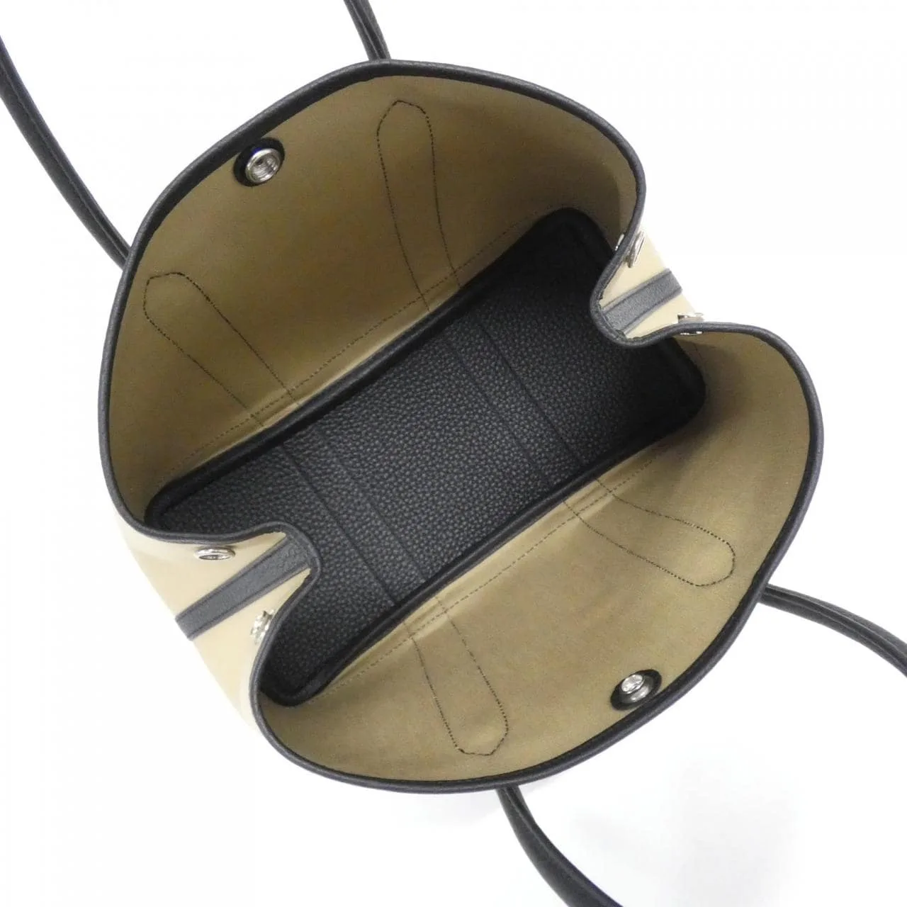 HERMES Garden Party 051551CK Tote 黑色 未使用品 - 縮圖 4