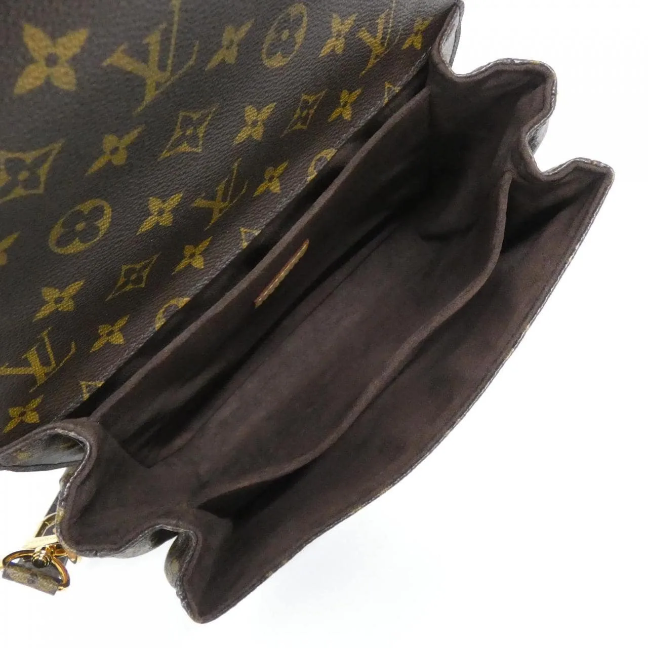 LOUIS VUITTON Pochette M44875 Handbag Monogram 黑色 Monogram 中古品A - 縮圖 7