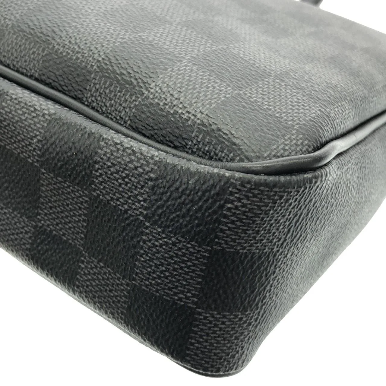 LOUIS VUITTON Documents N41478 手提包 Damier 黑色 Damier 中古品A - 縮圖 3