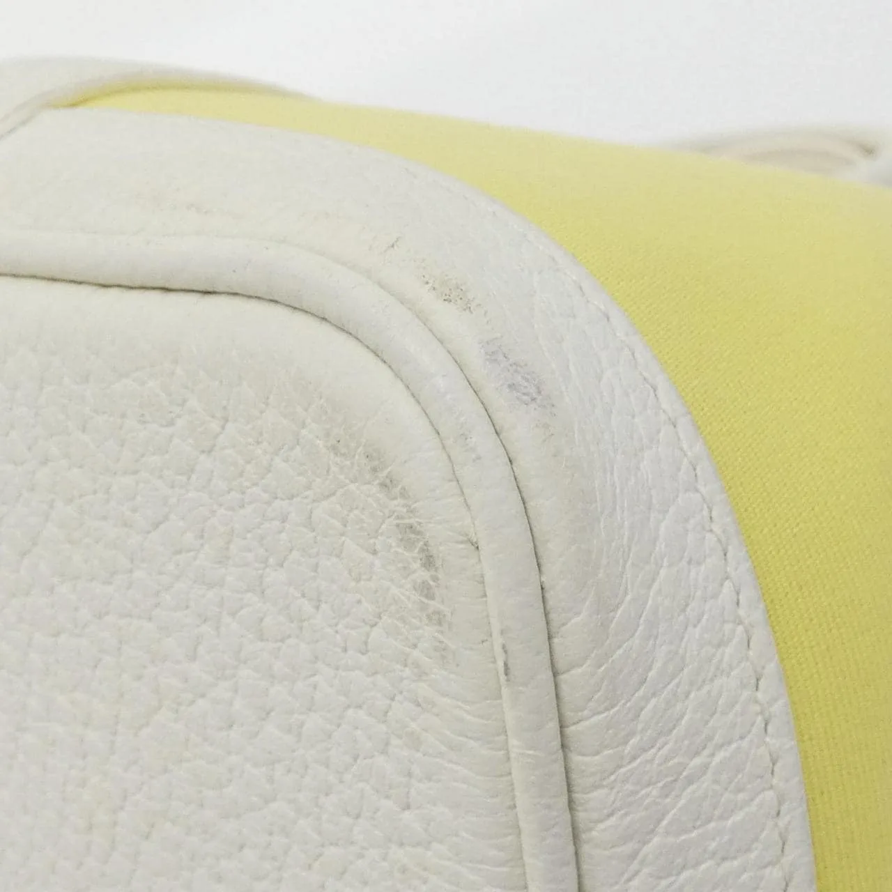 HERMES Garden Party 065864CK Tote 白色 中古品A - 縮圖 2