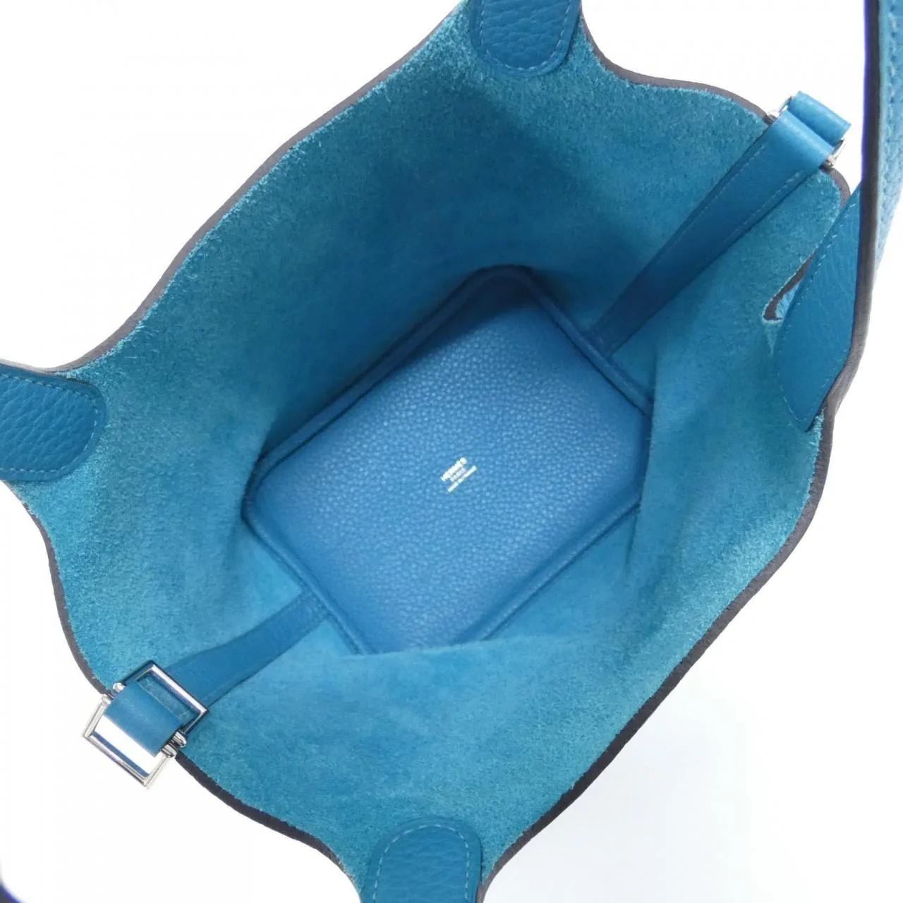 HERMES Picotin 056289CK Handbag Clemence Black Clemence Leather Rank A - Thumbnail 6