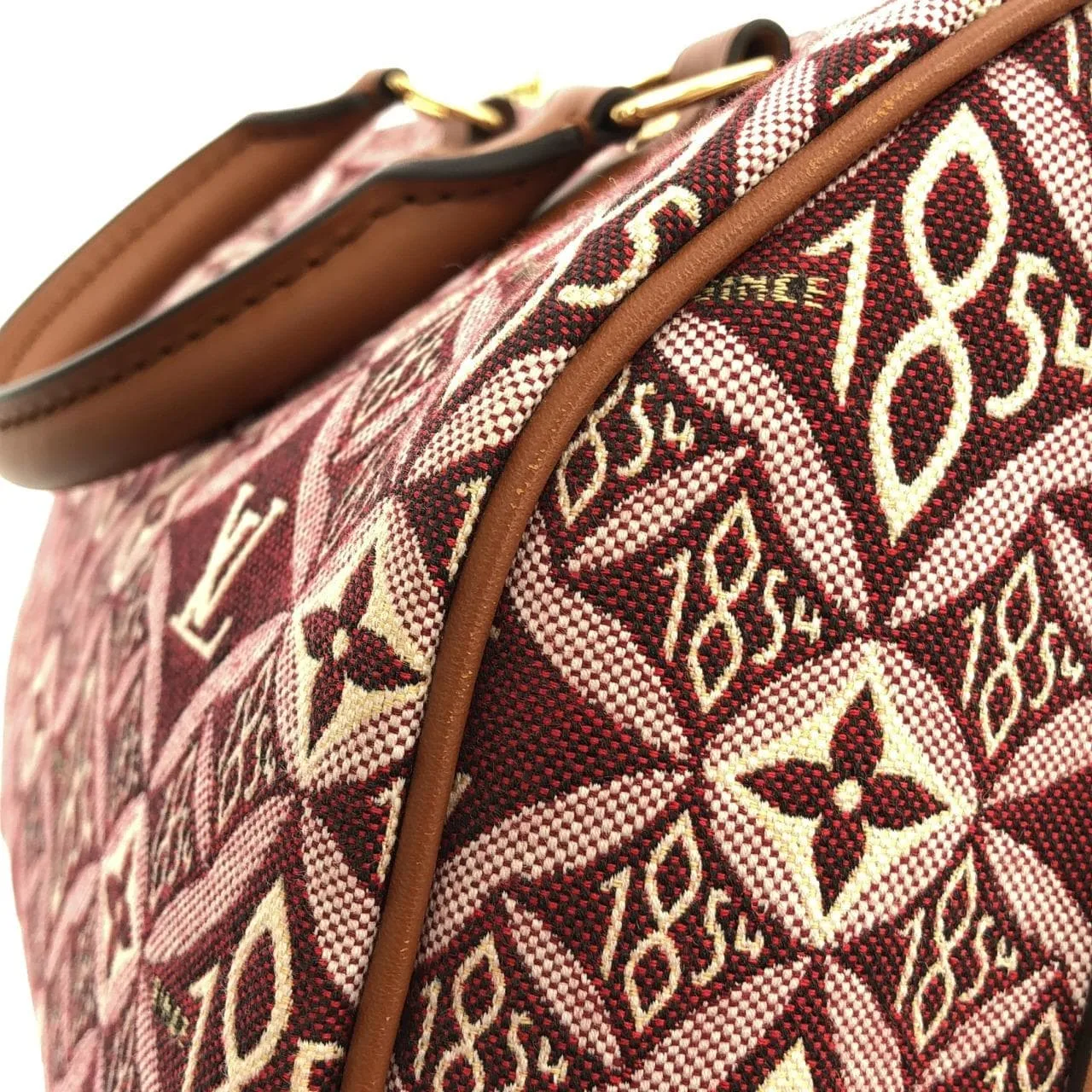 LOUIS VUITTON Speedy M57231 波士頓包 酒紅色 中古品A - 縮圖 5