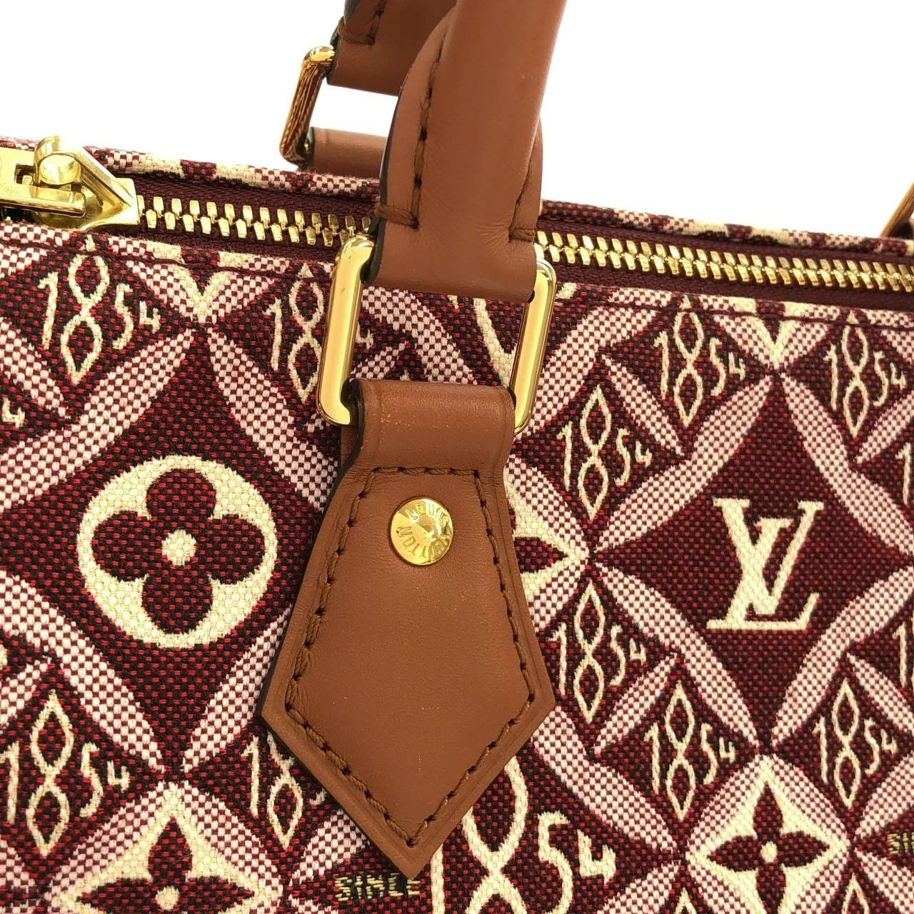 LOUIS VUITTON Speedy M57231 波士頓包 酒紅色 中古品A - 縮圖 6