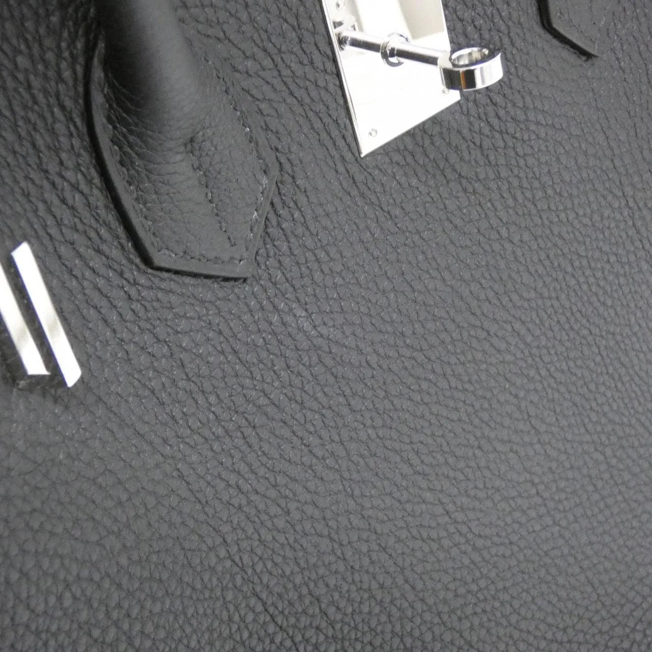 HERMES Birkin 027767CK Handbag Togo Black Togo Leather Rank A - Thumbnail 5