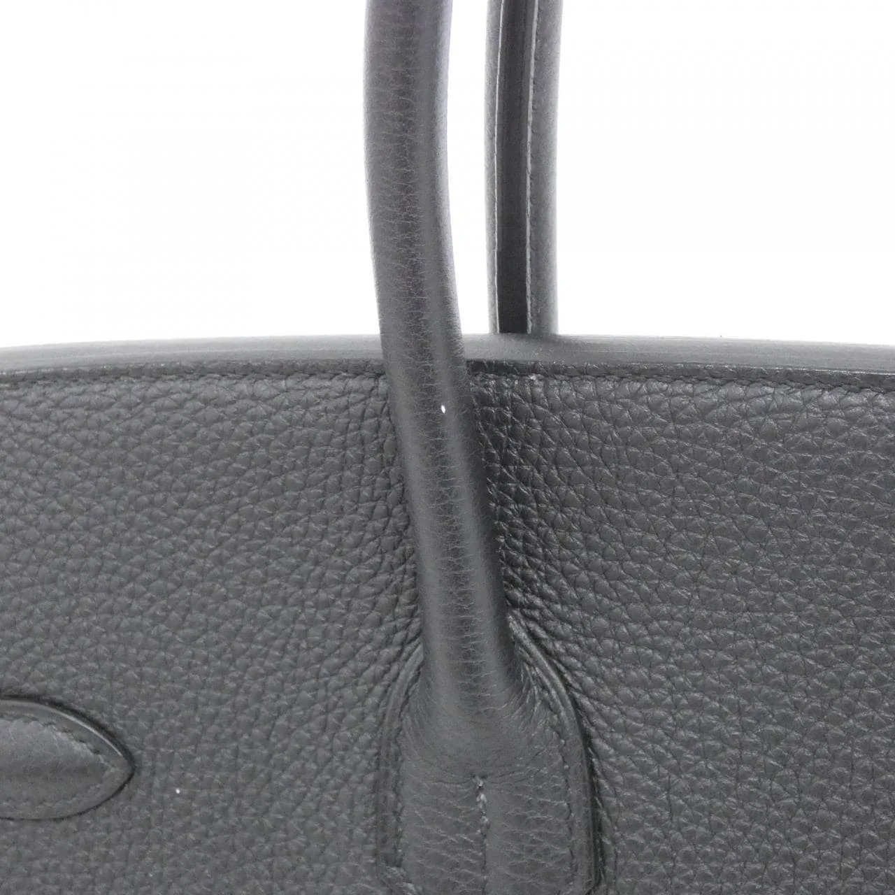 HERMES Birkin 027767CK Handbag Togo Black Togo Leather Rank A - Thumbnail 7