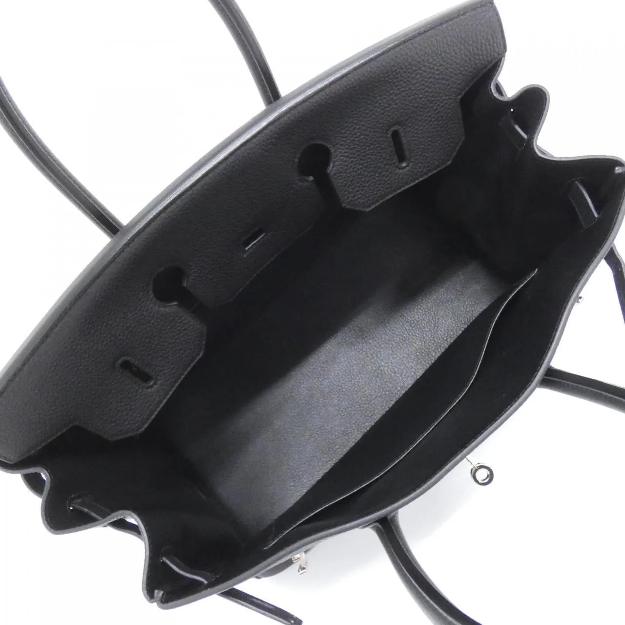 HERMES Birkin 027767CK Handbag Togo Black Togo Leather Rank A - Thumbnail 8