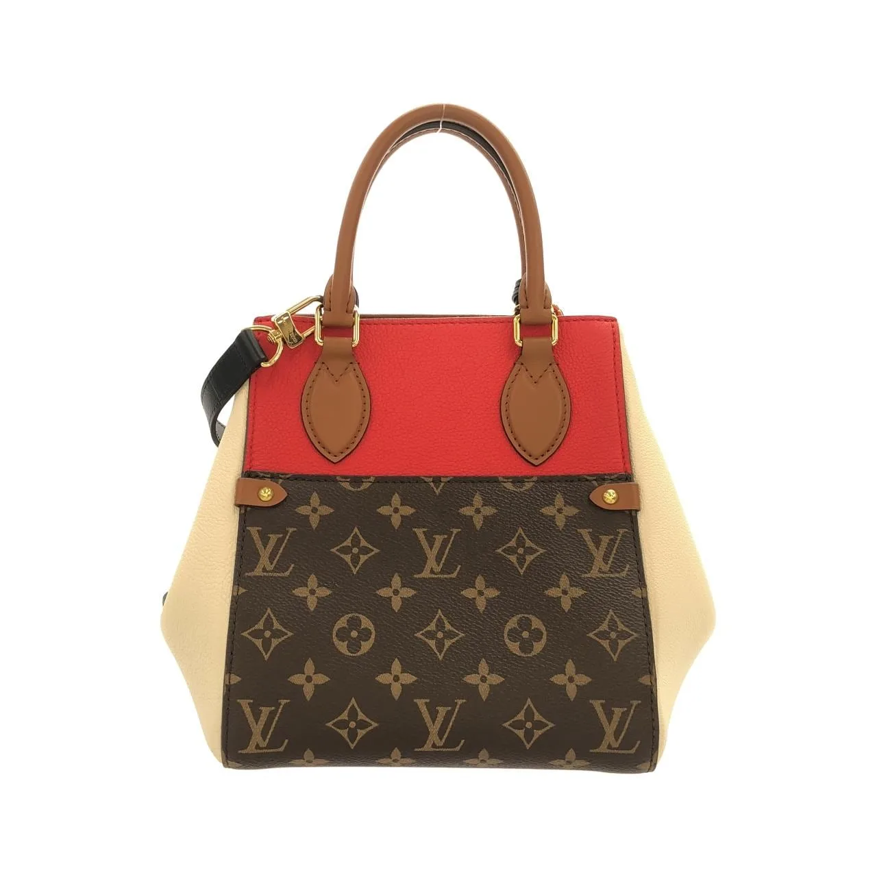 LOUIS VUITTON M45389 Tote Monogram 黑色 Monogram 中古品A - 縮圖 2