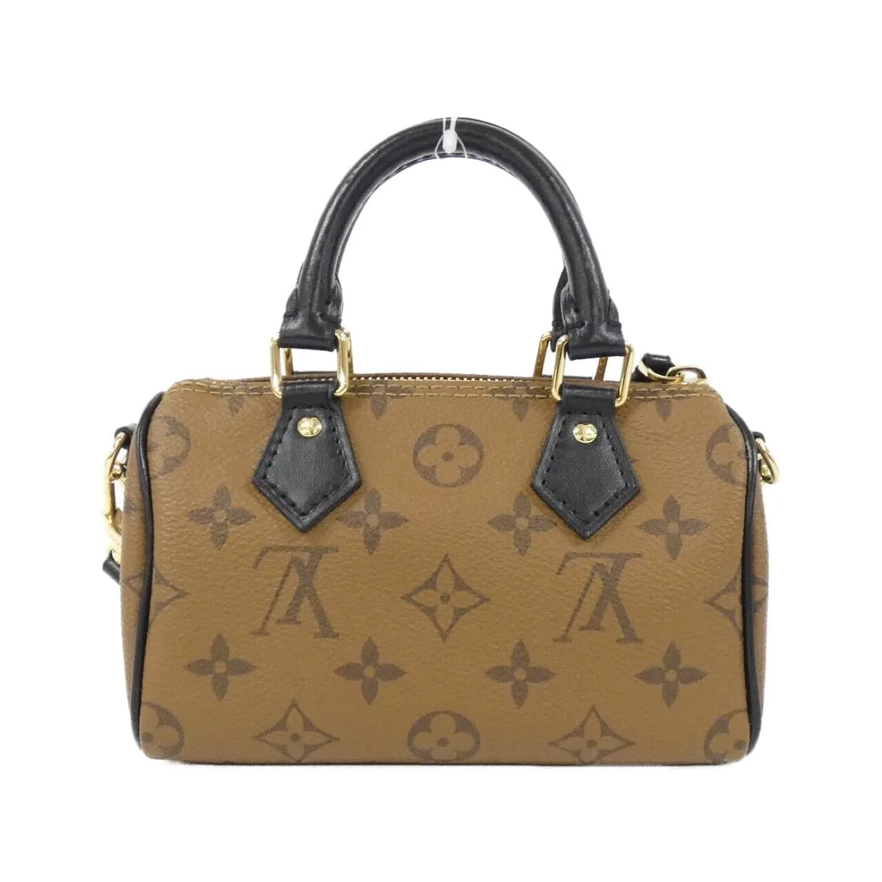 LOUIS VUITTON Speedy M83688 Handbag Monogram 黑色 Monogram 中古品A - 縮圖 2