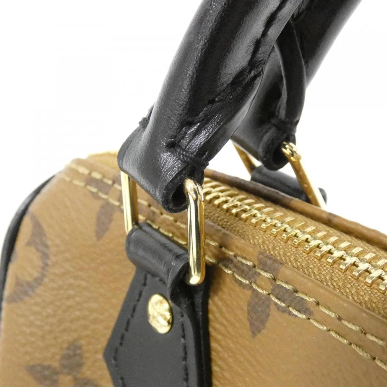 LOUIS VUITTON Speedy M83688 Handbag Monogram 黑色 Monogram 中古品A - 縮圖 6