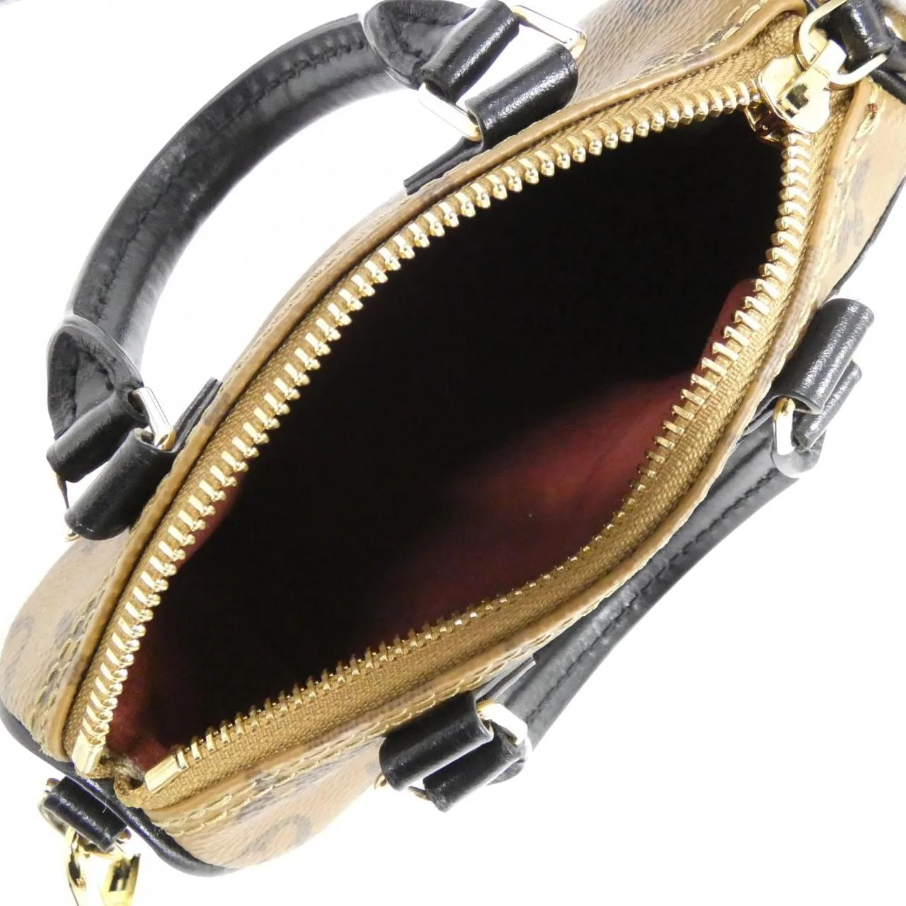 LOUIS VUITTON Speedy M83688 Handbag Monogram 黑色 Monogram 中古品A - 縮圖 8