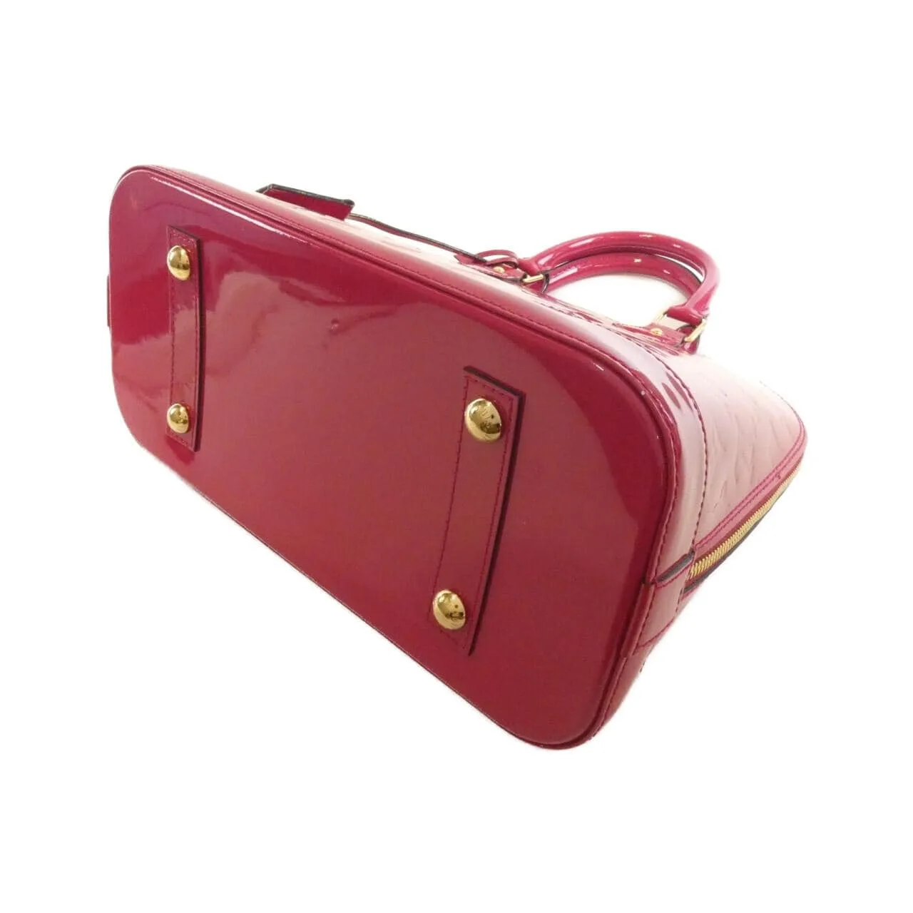 LOUIS VUITTON Alma M91770 手提包 Vernis 漆皮 黑色 Vernis 中古品A - 縮圖 2