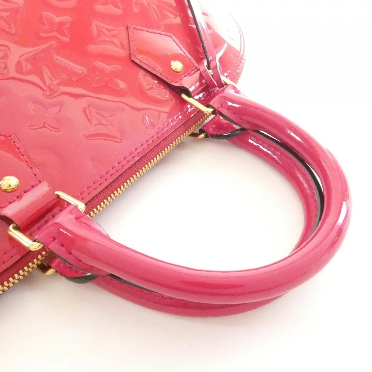 LOUIS VUITTON Alma M91770 手提包 Vernis 漆皮 黑色 Vernis 中古品A - 縮圖 5