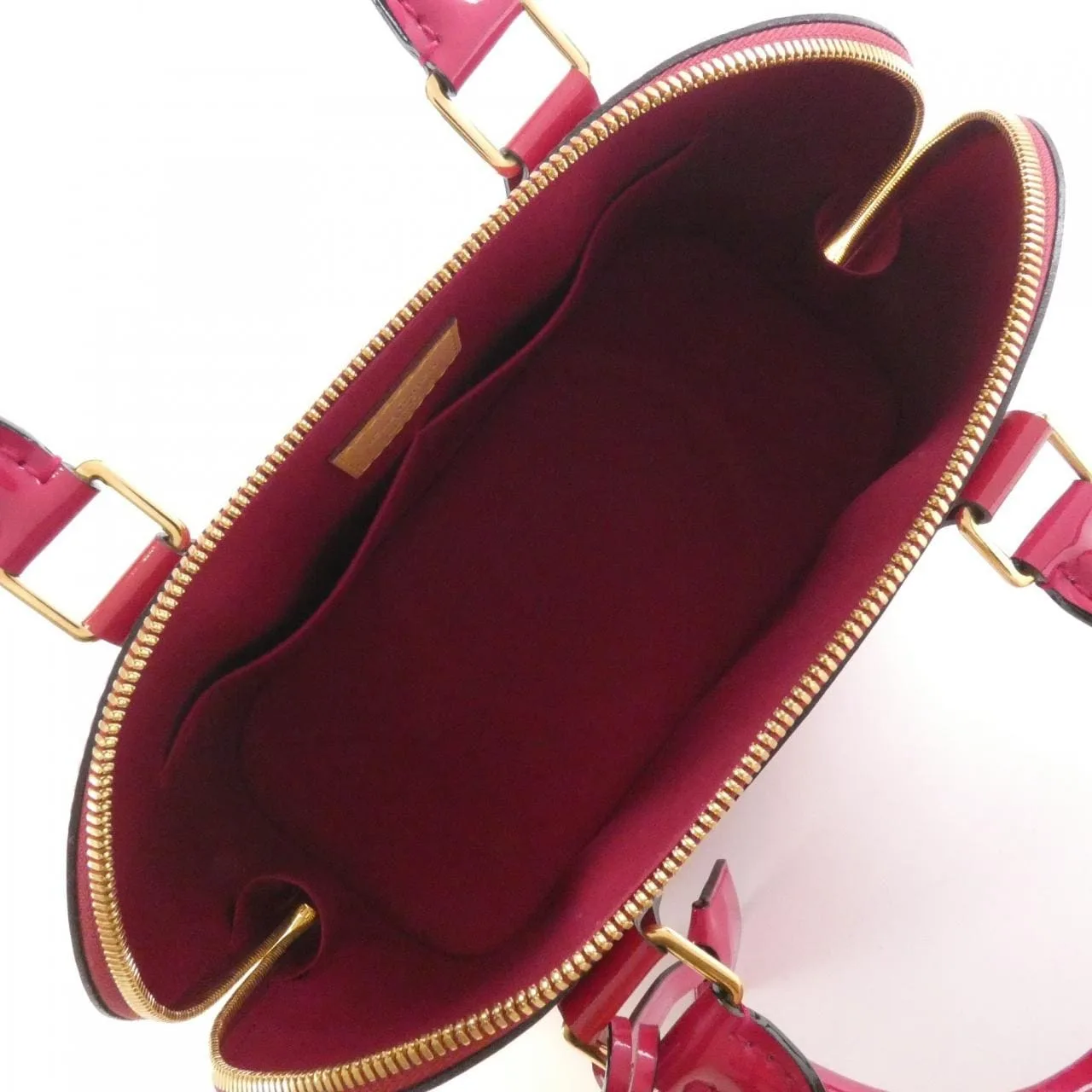 LOUIS VUITTON Alma M91770 手提包 Vernis 漆皮 黑色 Vernis 中古品A - 縮圖 6