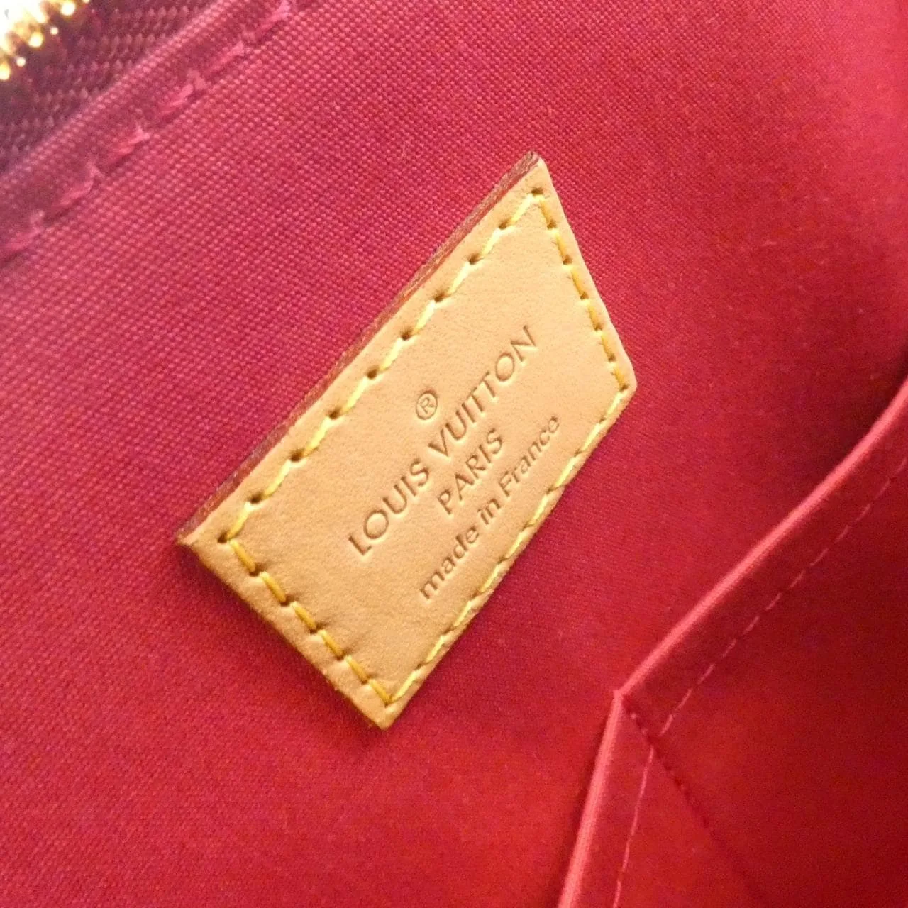 LOUIS VUITTON Alma M91770 手提包 Vernis 漆皮 黑色 Vernis 中古品A - 縮圖 7