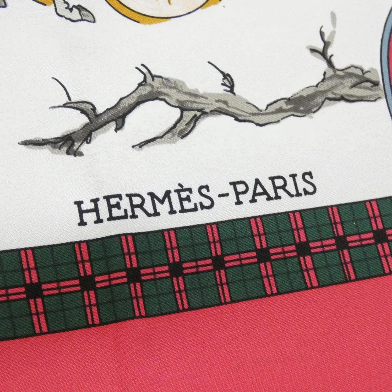 HERMES Scarf White Rank A - Thumbnail 3