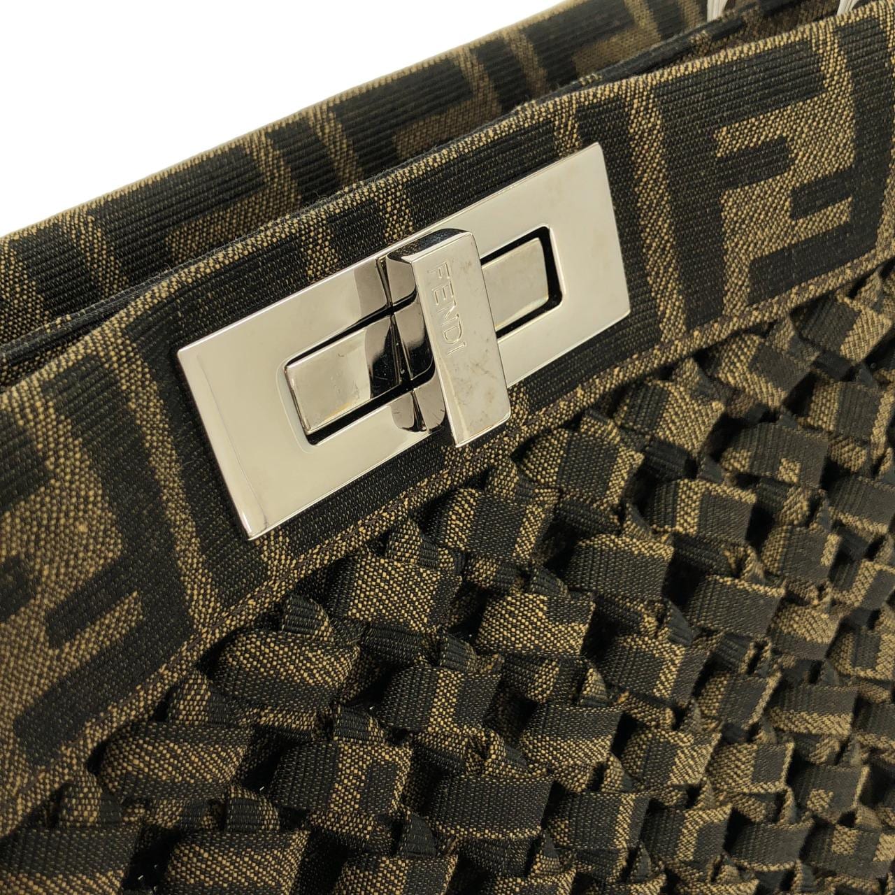 FENDI Baguette 7VA529 ABMS 手提包 棉 4