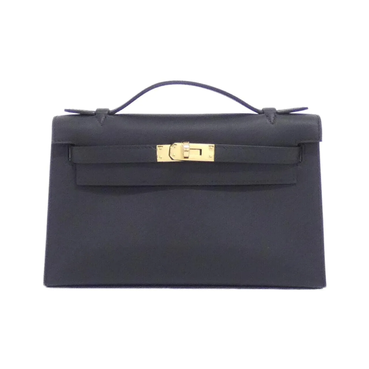 HERMES Kelly 049417CC Handbag Swift Black