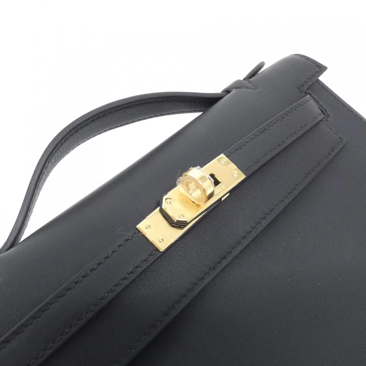 HERMES Kelly 049417CC Handbag Swift Black Swift Leather Unused - Thumbnail 4