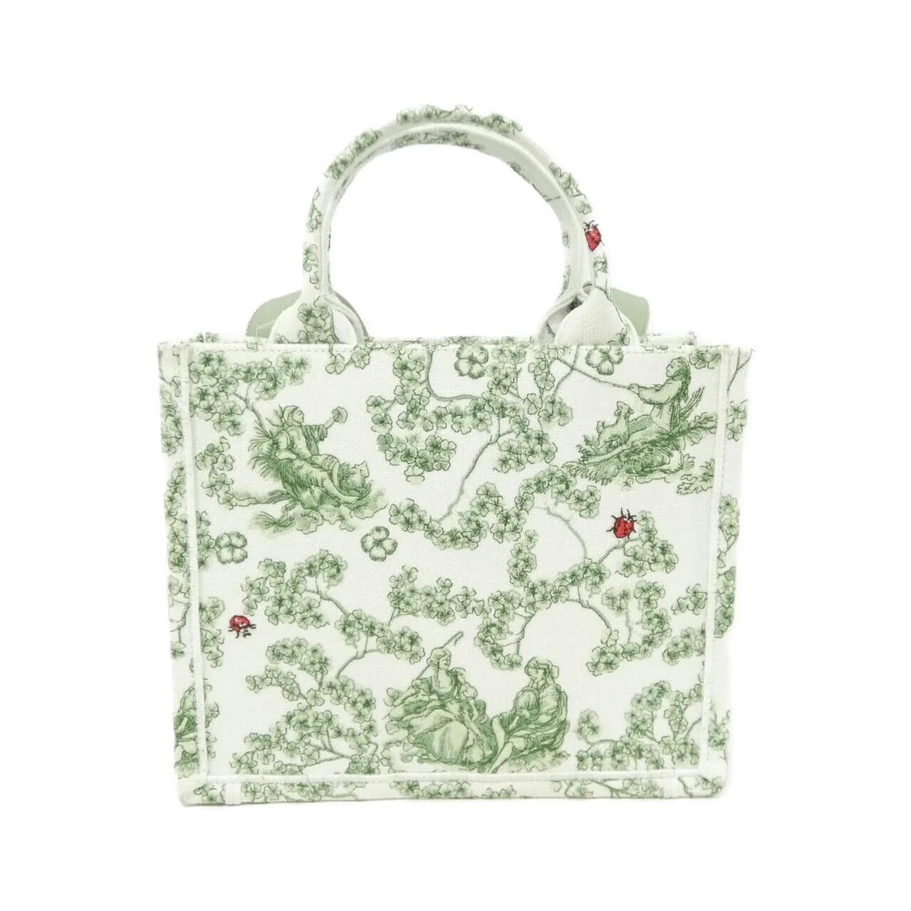 DIOR Book Tote M1404PEHR 托特包 棉 黑色 Cotton 中古品A - 縮圖 2
