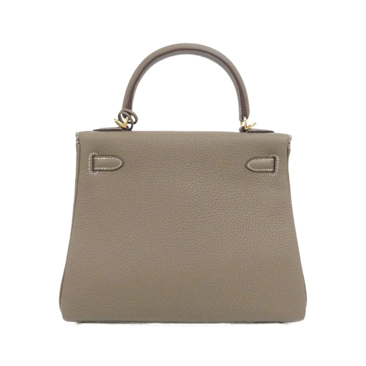 HERMES Kelly 044624CC Handbag Togo Etoupe Togo Leather Rank A - Thumbnail 2