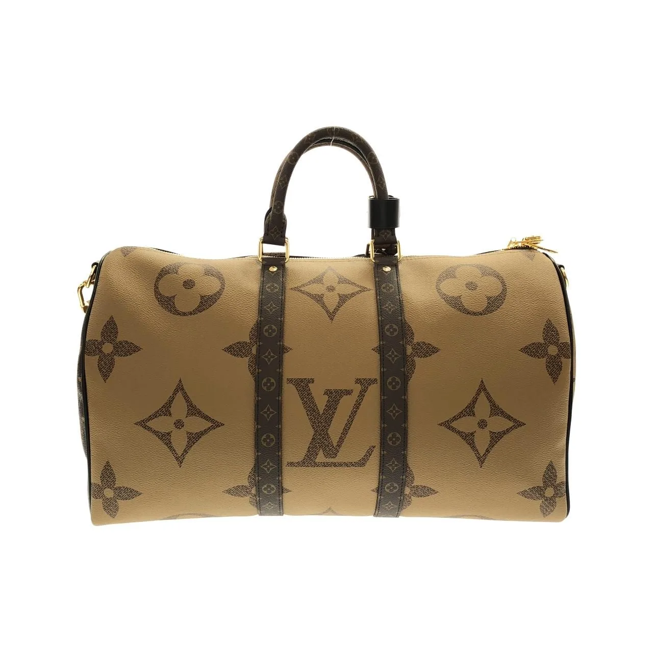 LOUIS VUITTON Keepall M47211 波士頓包 Monogram 黑色 Monogram 中古品A - 縮圖 2
