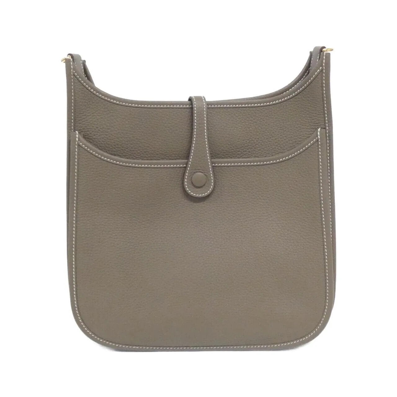 HERMES Evelyne 056277CC Shoulder Clemence Etoupe Clemence Leather Rank A - Thumbnail 2