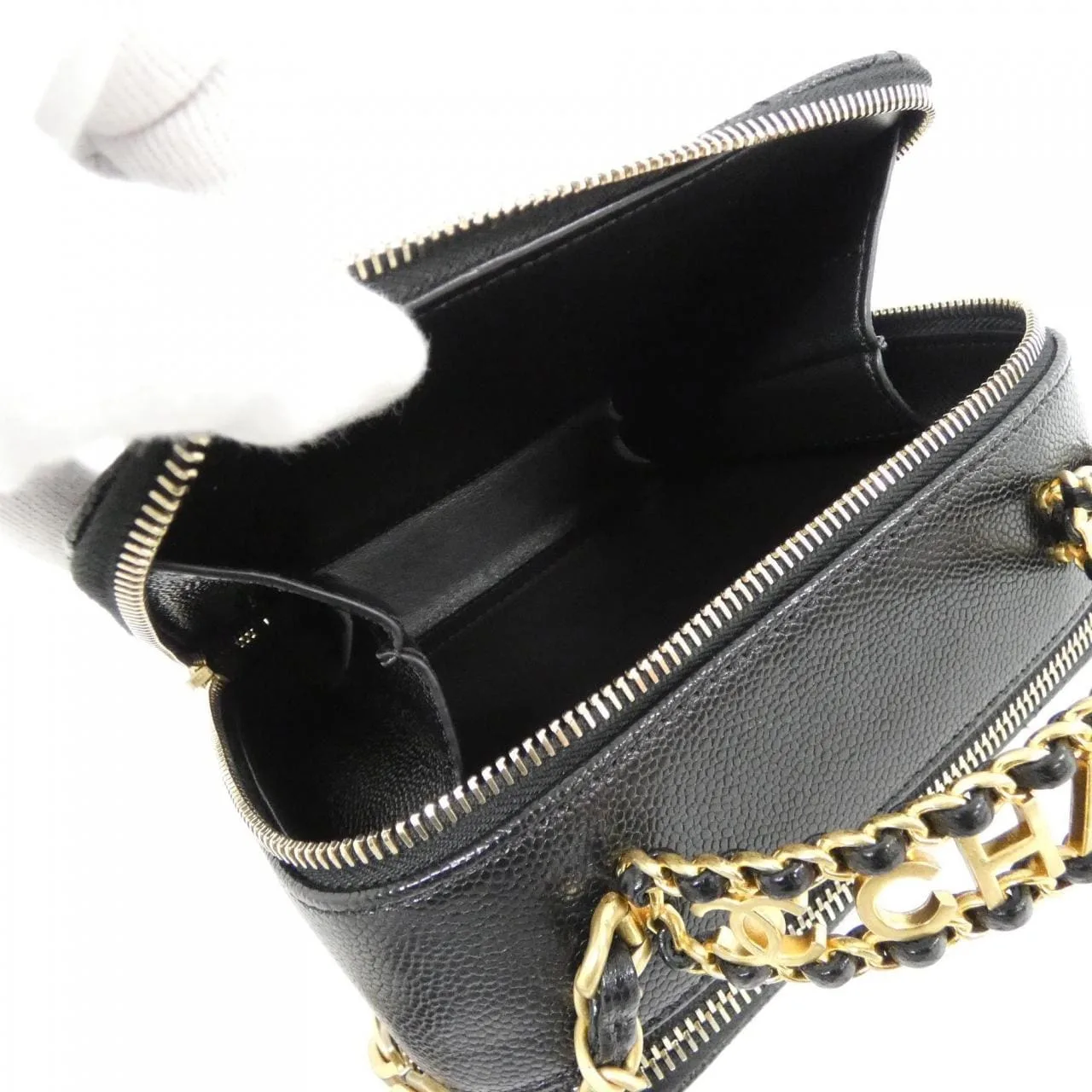 CHANEL Chanel 22 AS3221 Handbag Grained Calfskin 黑色 荔枝紋牛皮 中古品A - 縮圖 6