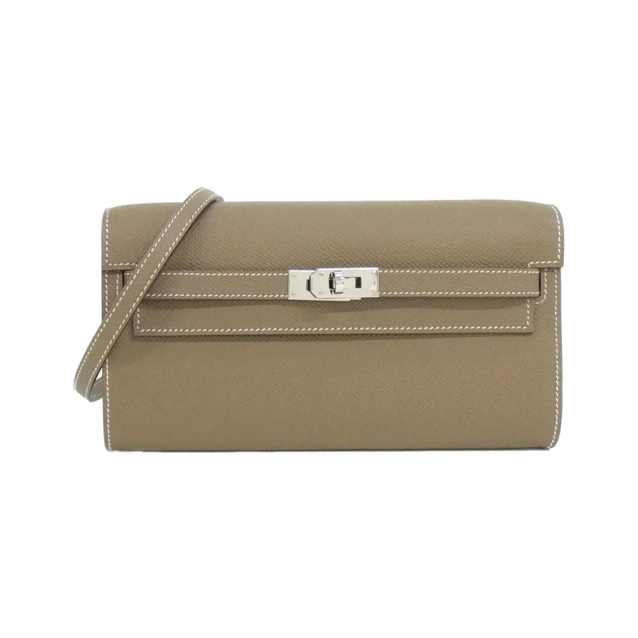 HERMES Kelly 080253CK Wallet Epsom Etoupe