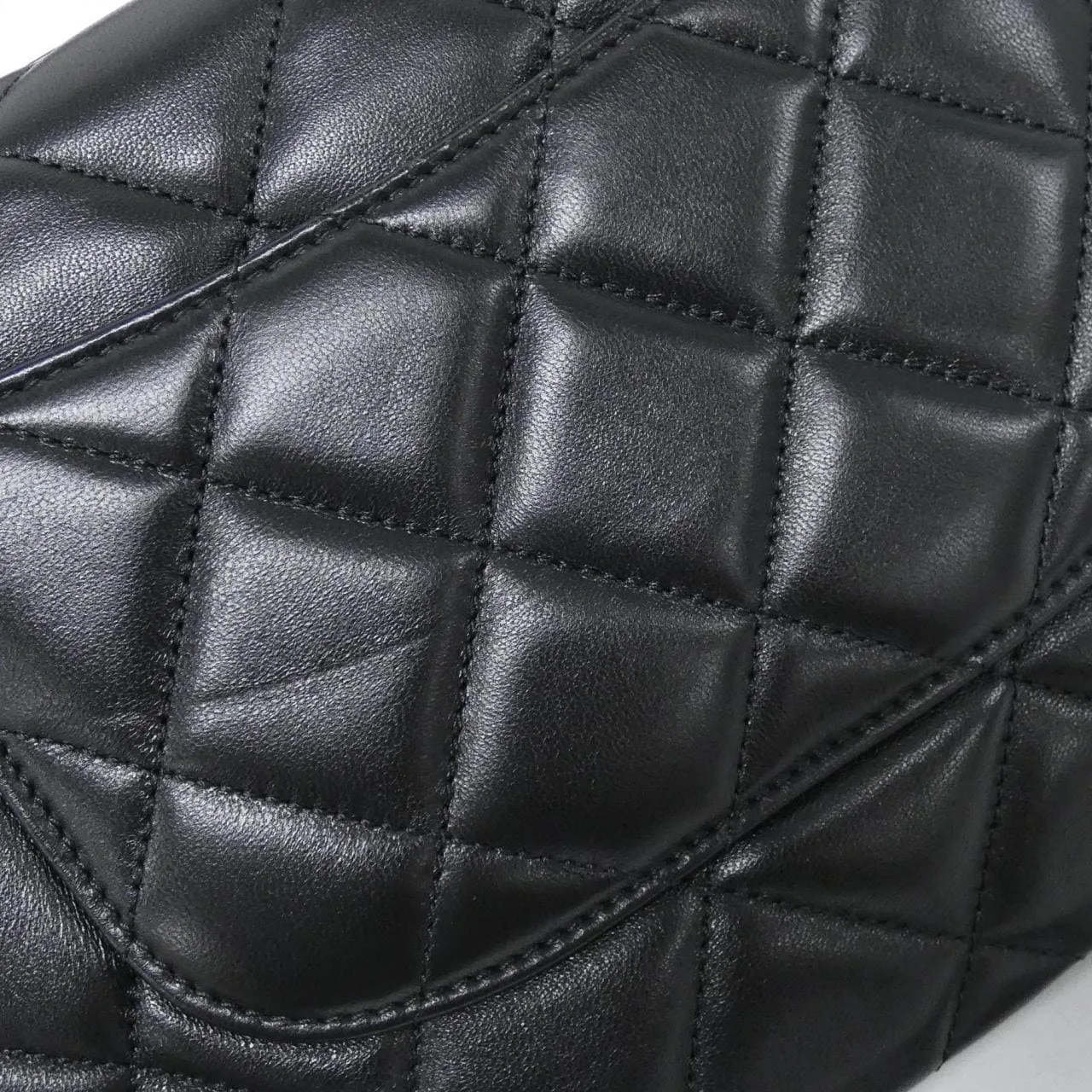 CHANEL 92236 Handbag Lambskin Black Lambskin Rank A - Thumbnail 4