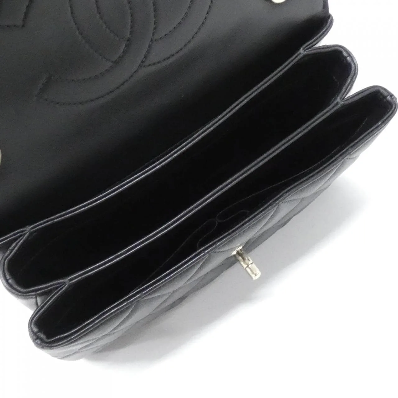 CHANEL 92236 Handbag Lambskin Black Lambskin Rank A - Thumbnail 8