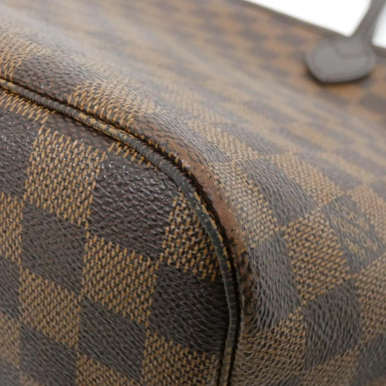 LOUIS VUITTON Neverfull N41358 Tote Damier 黑色 Damier 中古品A - 縮圖 2