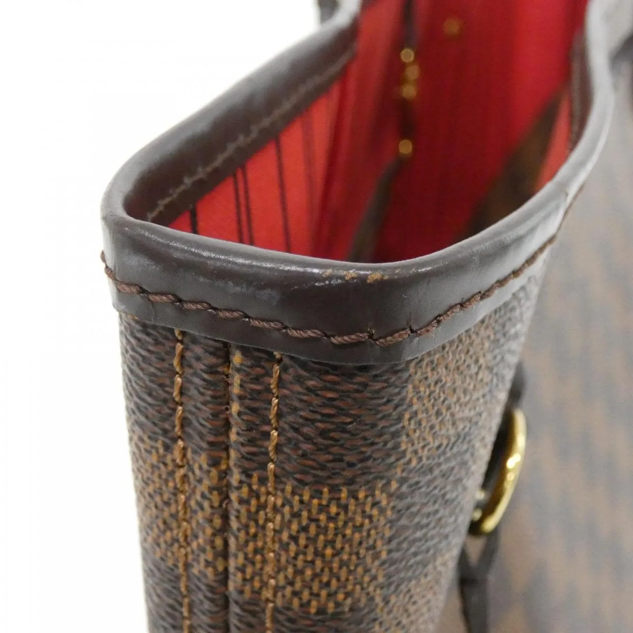 LOUIS VUITTON Neverfull N41358 Tote Damier 黑色 Damier 中古品A - 縮圖 3