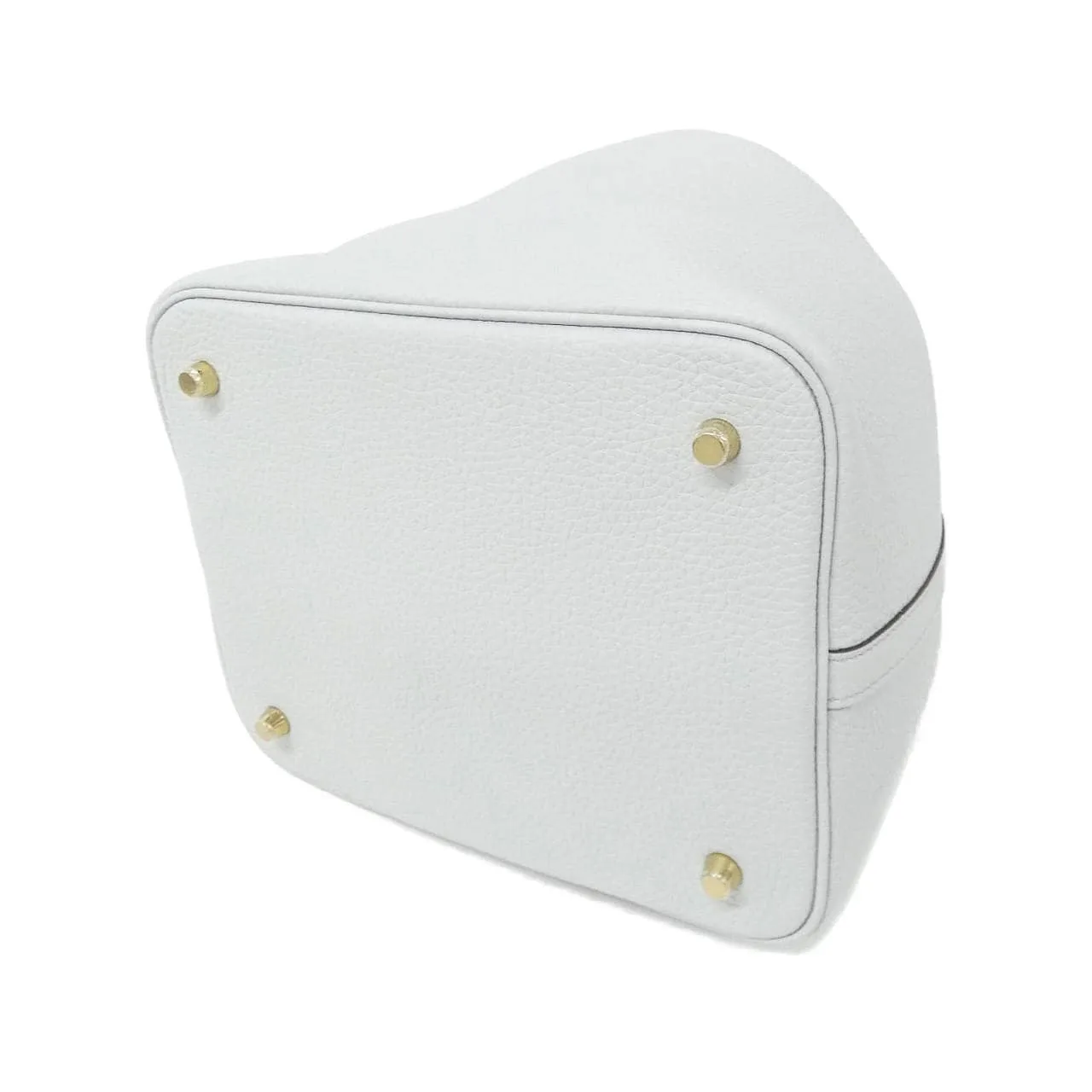 HERMES Picotin 060991CC Handbag Clemence Blue Clemence Leather Rank A - Thumbnail 2