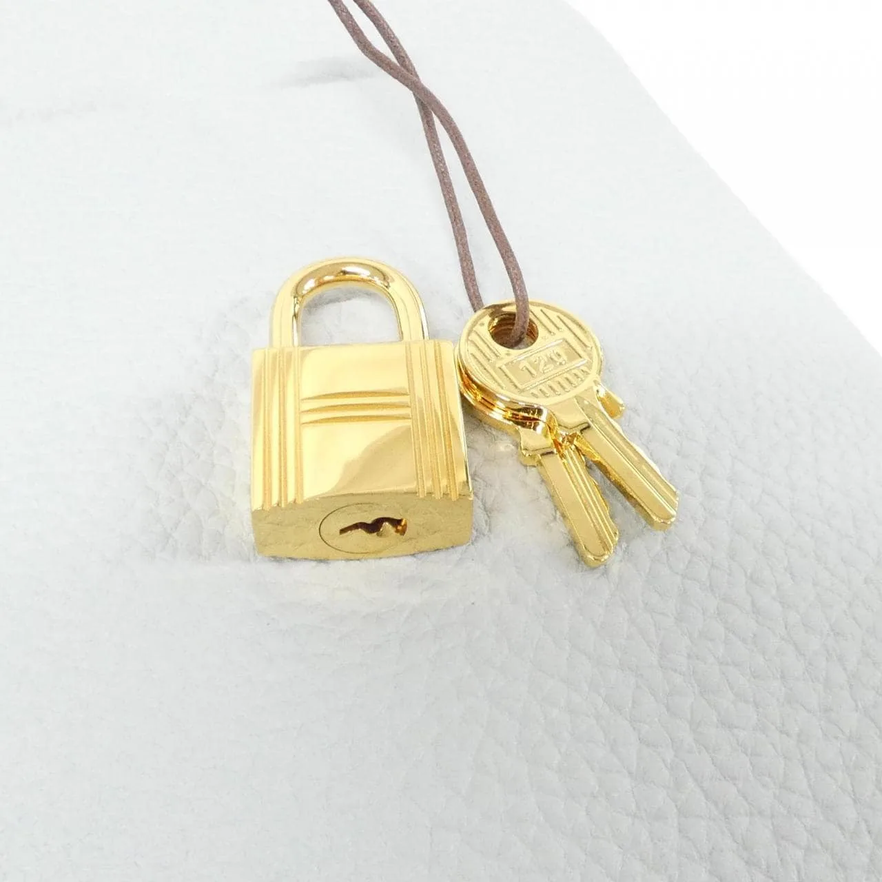 HERMES Picotin 060991CC Handbag Clemence Blue Clemence Leather Rank A - Thumbnail 3